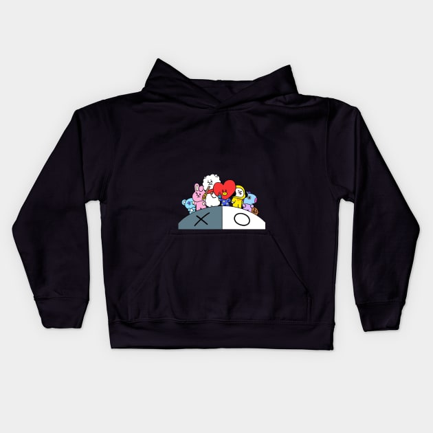 BT21 Forever Kids Hoodie by valival